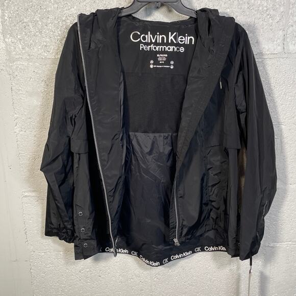 Calvin Klein Women's Hooded Side-Snap rain Jacket Black XL - Picture 11 of 11
